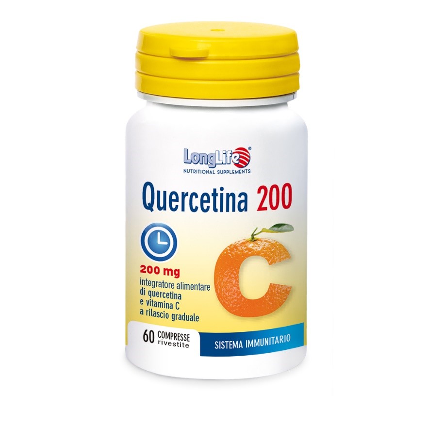 LONGLIFE QUERCETINA 200 60 COMPRESSE RIVESTITE - Farmacia Dott. Pasquale Russo