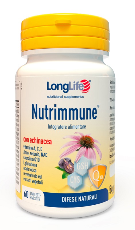 LONGLIFE NUTRIMMUNE 60 TAVOLETTE RIVESTITE - Farmacia Dott. Pasquale Russo