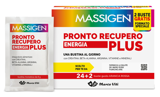 MASSIGEN PRONTO RECUPERO ENERGIA PLUS 24 BUSTINE + 2 BUSTINE - Farmacia Dott. Pasquale Russo