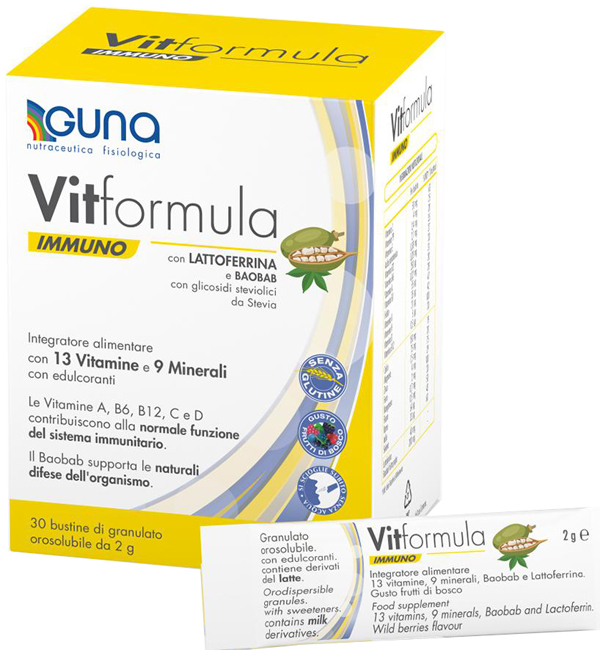 VITFORMULA IMMUNO 30 STICK DA 2 G - Farmacia Dott. Pasquale Russo