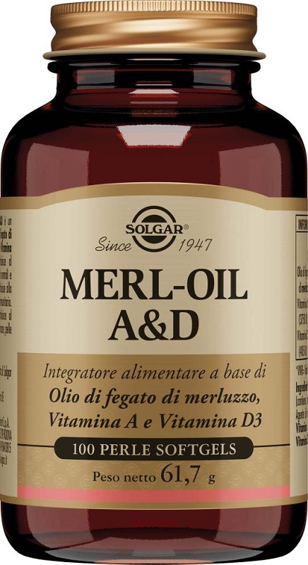 MERL OIL A&D 100 PERLE SOFTGEL - Farmacia Dott. Pasquale Russo