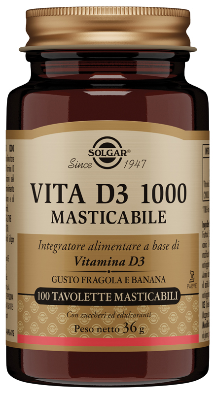 VITA D3 1000 100 TAVOLETTE MASTICABILI - Farmacia Dott. Pasquale Russo