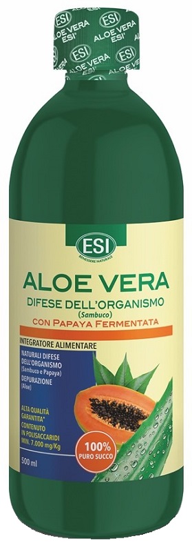 ESI ALOE VERA DIFESE DELL'ORGANISMO SAMBUCO CON PAPAYA FERMENTATA SUCCO 500 ML - Farmacia Dott. Pasquale Russo