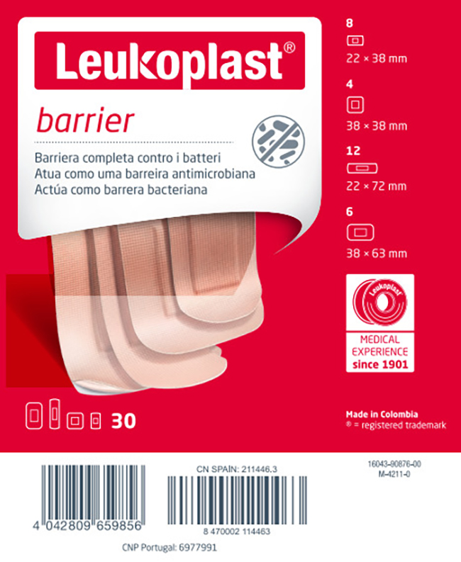 LEUKOPLAST BARRIER 30 PEZZI ASSORTITI - Farmacia Dott. Pasquale Russo