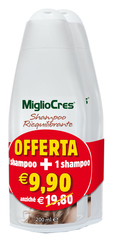 MIGLIOCRES SHAMPOO RIEQUILIBRANTE BIPACK 200 ML - Farmacia Dott. Pasquale Russo