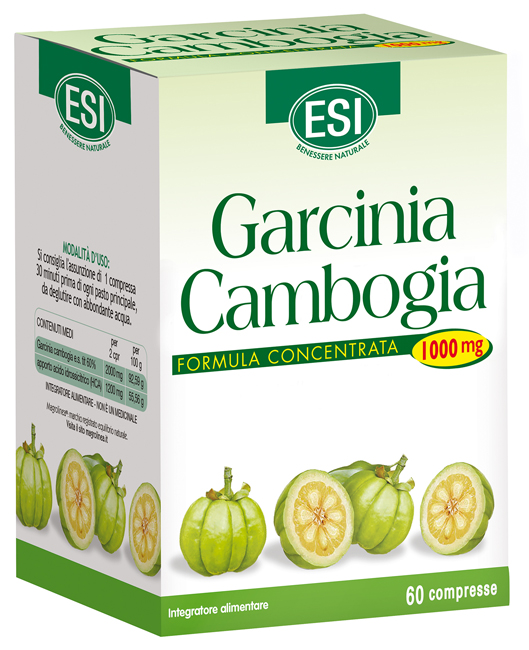 ESI GARCINIA CAMBOGIA 1000 MG 60 COMPRESSE - Farmacia Dott. Pasquale Russo