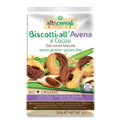 ALTRICEREALI BISCOTTI ALL' AVENA E CACAO 250 G - Farmacia Dott. Pasquale Russo