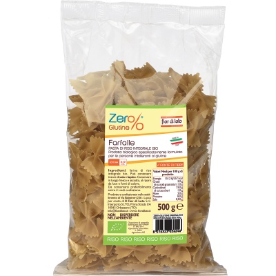 ZER% GLUTINE FARFALLE DI RISO INTEGRALE BIO 500 G - Farmacia Dott. Pasquale Russo