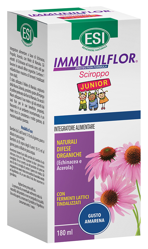 ESI IMMUNILFLOR SCIROPPO JUNIOR 180 ML - Farmacia Dott. Pasquale Russo