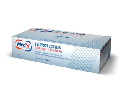 GUANTI MEDS PROTECTION Z NITRILE SENZA POLVERE DPI M - Farmacia Dott. Pasquale Russo