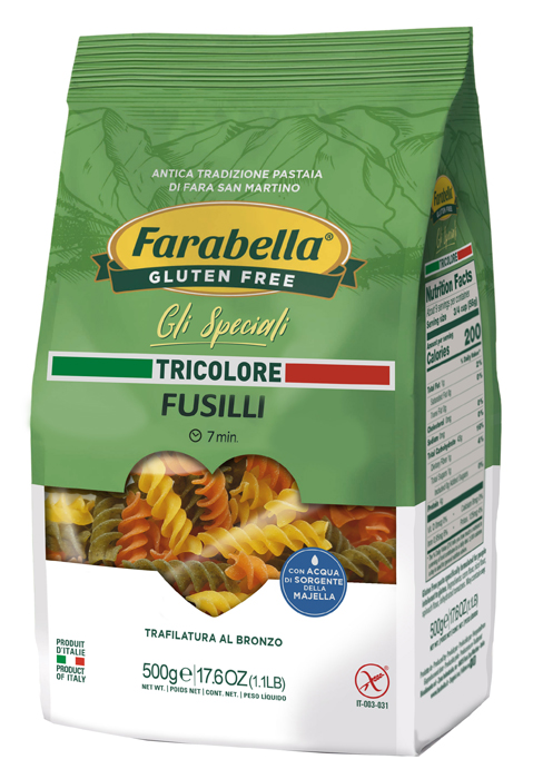 FARABELLA FUSILLI TRICOLORE 500 G - Farmacia Dott. Pasquale Russo