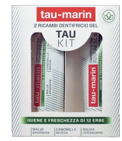 TAU MARIN DENTIFRICIO RINFRESCANTE RICARICA TAU KIT 2X20ML - Farmacia Dott. Pasquale Russo