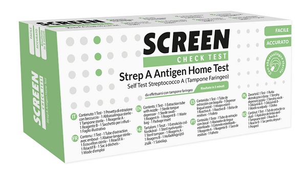 STREP A ANTIGEN HOME TEST DETERMINAZIONE QUALITATIVA ANTIGENI STREPTOCOCCO A DA TAMPONE FARINGEO 2 PEZZI - Farmacia Dott. Pasquale Russo