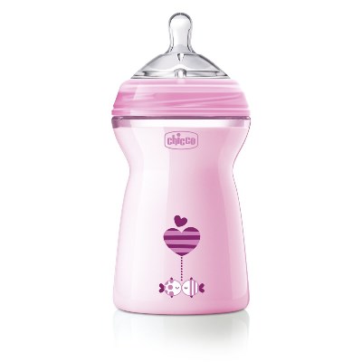 CHICCO BIBERON NATFEEL 6M+ GIRL 330 ML - Farmacia Dott. Pasquale Russo