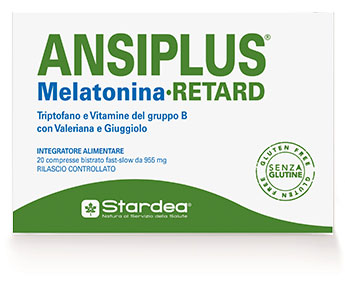 ANSIPLUS RETARD MELATONINA 20 COMPRESSE BISTRATO FAST SLOW 955 MG - Farmacia Dott. Pasquale Russo