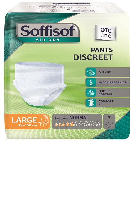 PANNOLONE SOFFISOF AIR DRY PANTS DISCREET LARGE 7 PEZZI - Farmacia Dott. Pasquale Russo