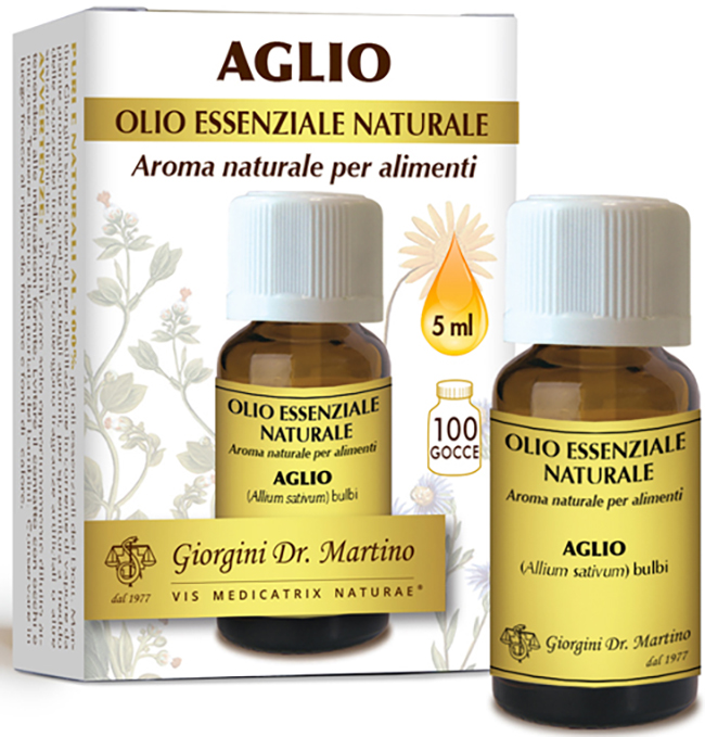 AGLIO OLIO ESSENZIALE NATURALE 5 ML - Farmacia Dott. Pasquale Russo