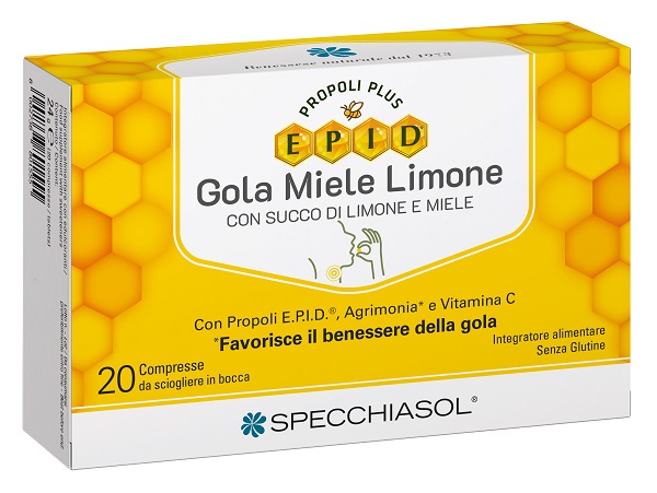 EPID GOLA MIELE LIMONE 20 COMPRESSE - Farmacia Dott. Pasquale Russo