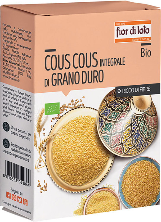 COUS COUS INTEGRALE GRANO DURO BIO 500 G - Farmacia Dott. Pasquale Russo