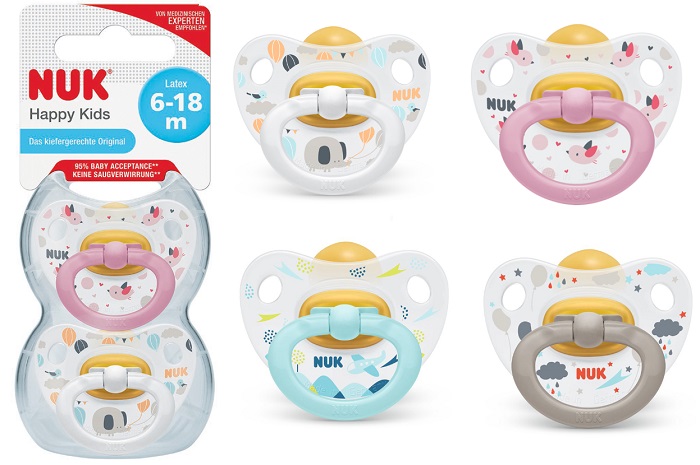 NUK SUCCHIETTO HAPPY KIDS LATTICE 6-18 MESI 2 PEZZI - Farmacia Dott. Pasquale Russo