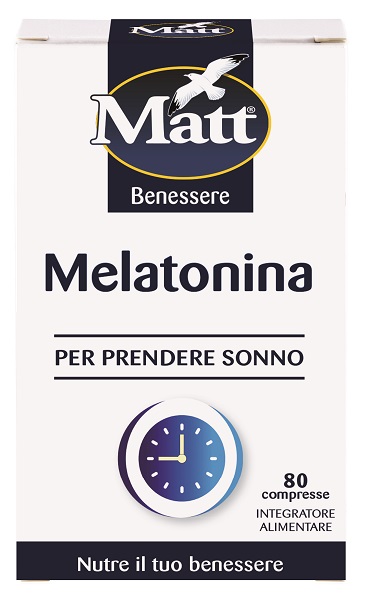 MATT BENESSERE MELATONINA 80 COMPRESSE - Farmacia Dott. Pasquale Russo