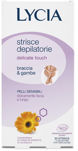 LYCIA 20 STRISCE BRACCIA/GAMBE PELLI DELICATE 12 PEZZI - Farmacia Dott. Pasquale Russo