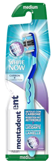 MENTADENT SPAZZOLINO WHITE NOW CARBON - Farmacia Dott. Pasquale Russo