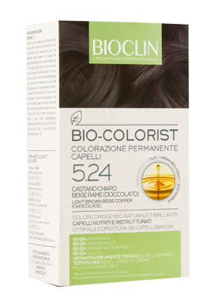 BIOCLIN BIO COLORIST 5,24 CASTANO CHIARO BEIGE RAME CIOCCOLATO - Farmacia Dott. Pasquale Russo
