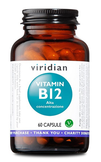 VIRIDIAN VITAMIN B12 HIGH POTENCY 60 CAPSULE VIRIDIAN VITAMINA B12 ALTA CONCENTRAZIONE - Farmacia Dott. Pasquale Russo