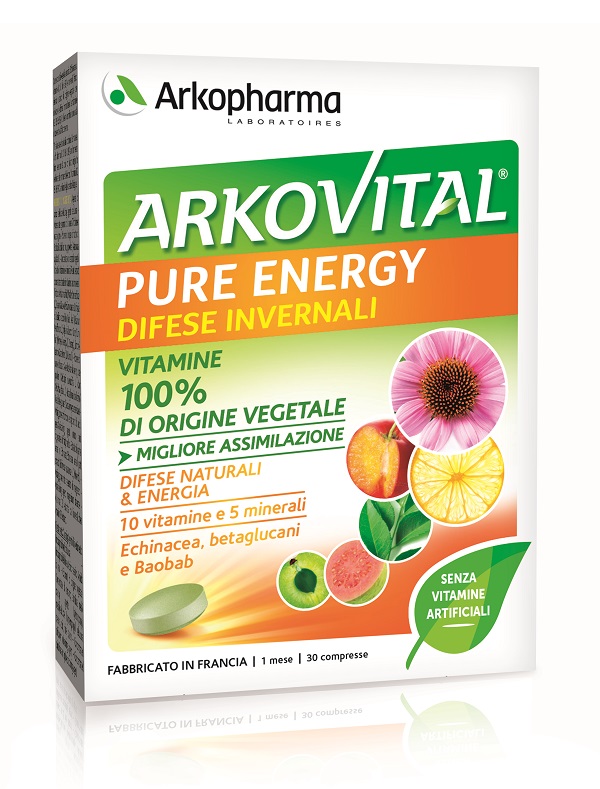 ARKOVITAL PURE ENERGY DIFESE INVERNALI 30 COMPRESSE - Farmacia Dott. Pasquale Russo