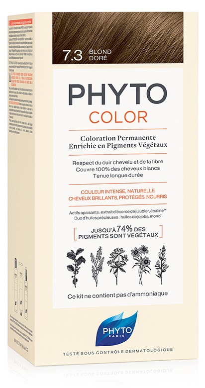 PHYTOCOLOR 7.3 BIONDO DORATO 1 LATTE + 1 CREMA + 1 MASCHERA + 1 PAIO DI GUANTI - Farmacia Dott. Pasquale Russo