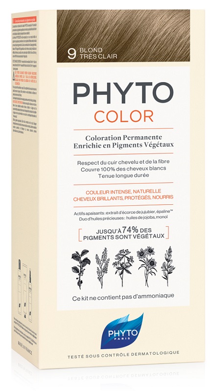 PHYTOCOLOR 9 BIONDO CHIARISS 1 LATTE + 1 CREMA + 1 MASCHERA + 1 PAIO DI GUANTI - Farmacia Dott. Pasquale Russo