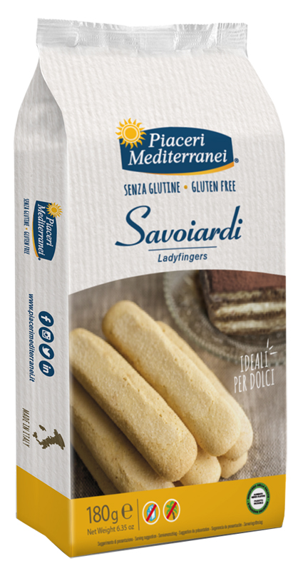 PIACERI MEDITERRANEI SAVOIARDI 180 G - Farmacia Dott. Pasquale Russo