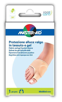 PROTEZIONE IN GEL E TESSUTO MASTER-AID FOOTCARE PER ALLUCE VALGO 1 PEZZO D5 - Farmacia Dott. Pasquale Russo