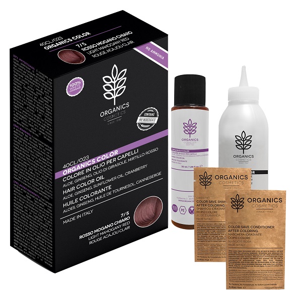 ORGANICS PHARM ORGANICS COLOR 7/5 ROSSO MOGANO CHIARO - Farmacia Dott. Pasquale Russo