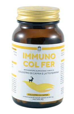 IMMUNO COL FER COLOSTRO DI CAPRA 60 CAPSULE VEGETALI - Farmacia Dott. Pasquale Russo