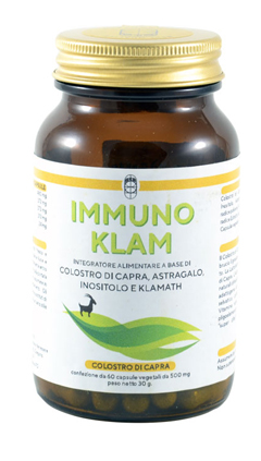 IMMUNO KLAM COLOSTRO DI CAPRA KLAMATH 60 CAPSULE VEGETALI - Farmacia Dott. Pasquale Russo