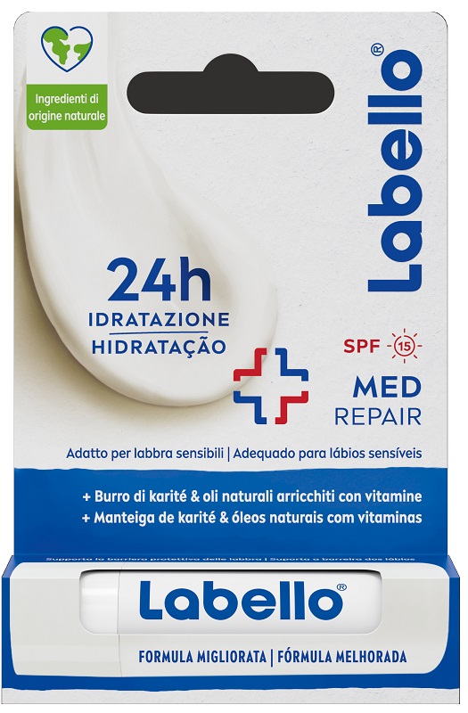 LABELLO MED REPAIR SPF15 24H IDRATAZIONE FONDENTE SULLE LABBRA 5,5 ML - Farmacia Dott. Pasquale Russo