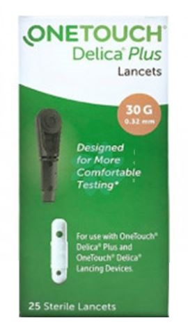 LANCETTE PUNGIDITO ONETOUCH DELICA PLUS 25 PEZZI - Farmacia Dott. Pasquale Russo
