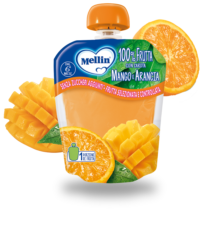 MELLIN POUCH ARANCIA MANGO 90 G - Farmacia Dott. Pasquale Russo