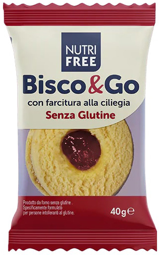 NUTRIFREE BISCO&GO CON FARCITURA ALLA CILIEGIA 40 G - Farmacia Dott. Pasquale Russo