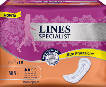 LINES SPECIALIST PANNOLONE MINI FARMA 18 PEZZI - Farmacia Dott. Pasquale Russo