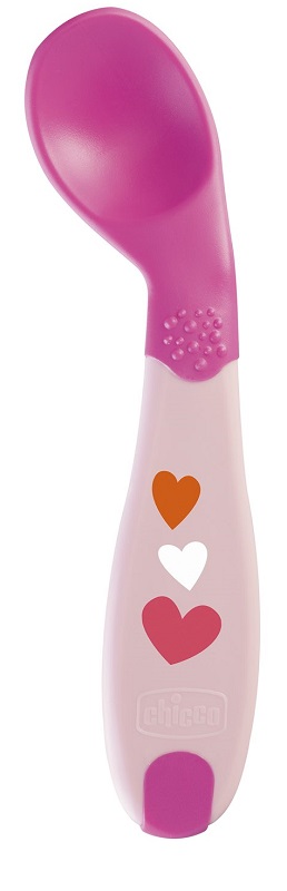 CHICCO CUCCHIAIO ANGOLATO 8M+ ROSA - Farmacia Dott. Pasquale Russo