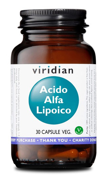 VIRIDIAN ACIDO ALFA LIPOICO 30 CAPSULE VEGETALI - Farmacia Dott. Pasquale Russo