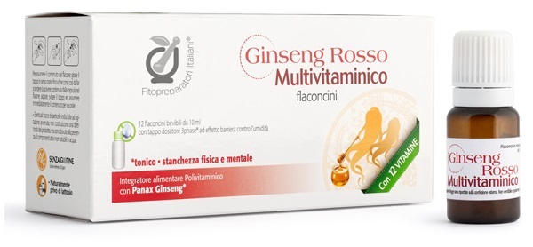 FITOPREPARATORI ITALIANI GINSENG MULTIVITAMINICO 12 FLACONCINI - Farmacia Dott. Pasquale Russo