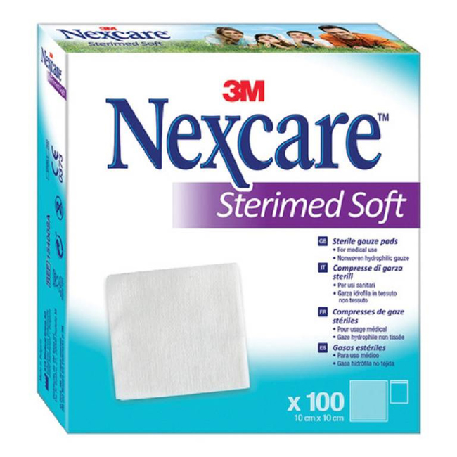 GARZA COMPRESSA STERIMED SOFT IN TESSUTO NON TESSUTO STERILE 10X10CM 100 PEZZI MULTILINGUAL - Farmacia Dott. Pasquale Russo