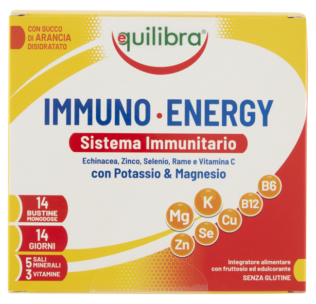 IMMUNO ENERGY SISTEMA IMMUNITARIO POTASSIO & MAGNESIO 14 BUSTINE MONODOSE - Farmacia Dott. Pasquale Russo