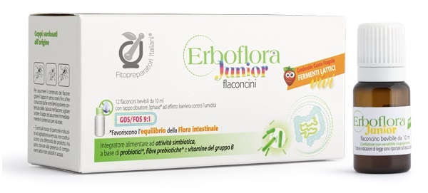 FITOPREPARATORI ITALIANI ERBOFLORA JUNIOR 12 FLACONCINI - Farmacia Dott. Pasquale Russo