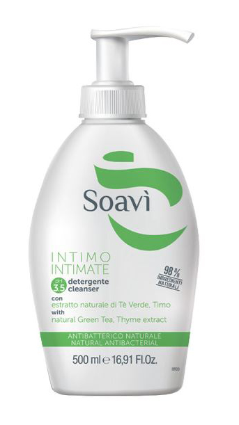 SOAVI INTIMO ANTIBATTERICO PH3,5 FLACONE CON DISPENSER 500 ML - Farmacia Dott. Pasquale Russo