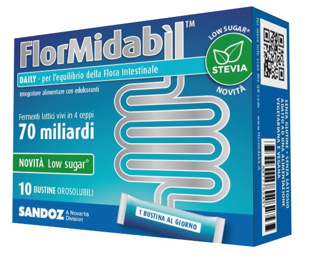 FLORMIDABIL DAILY 10 BUSTINE CON STEVIA - Farmacia Dott. Pasquale Russo